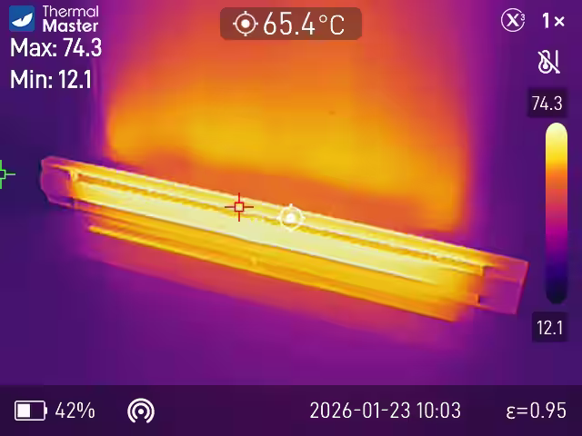 Thermal scan from a home inspection in Southern New Brunswick